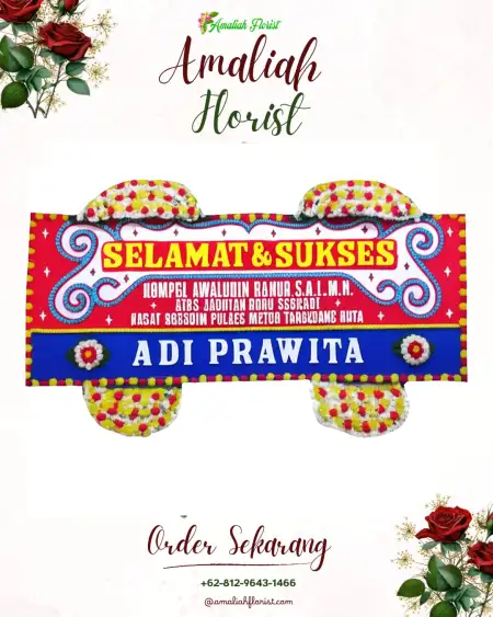 Papan Bunga Ucapan Selamat Siring